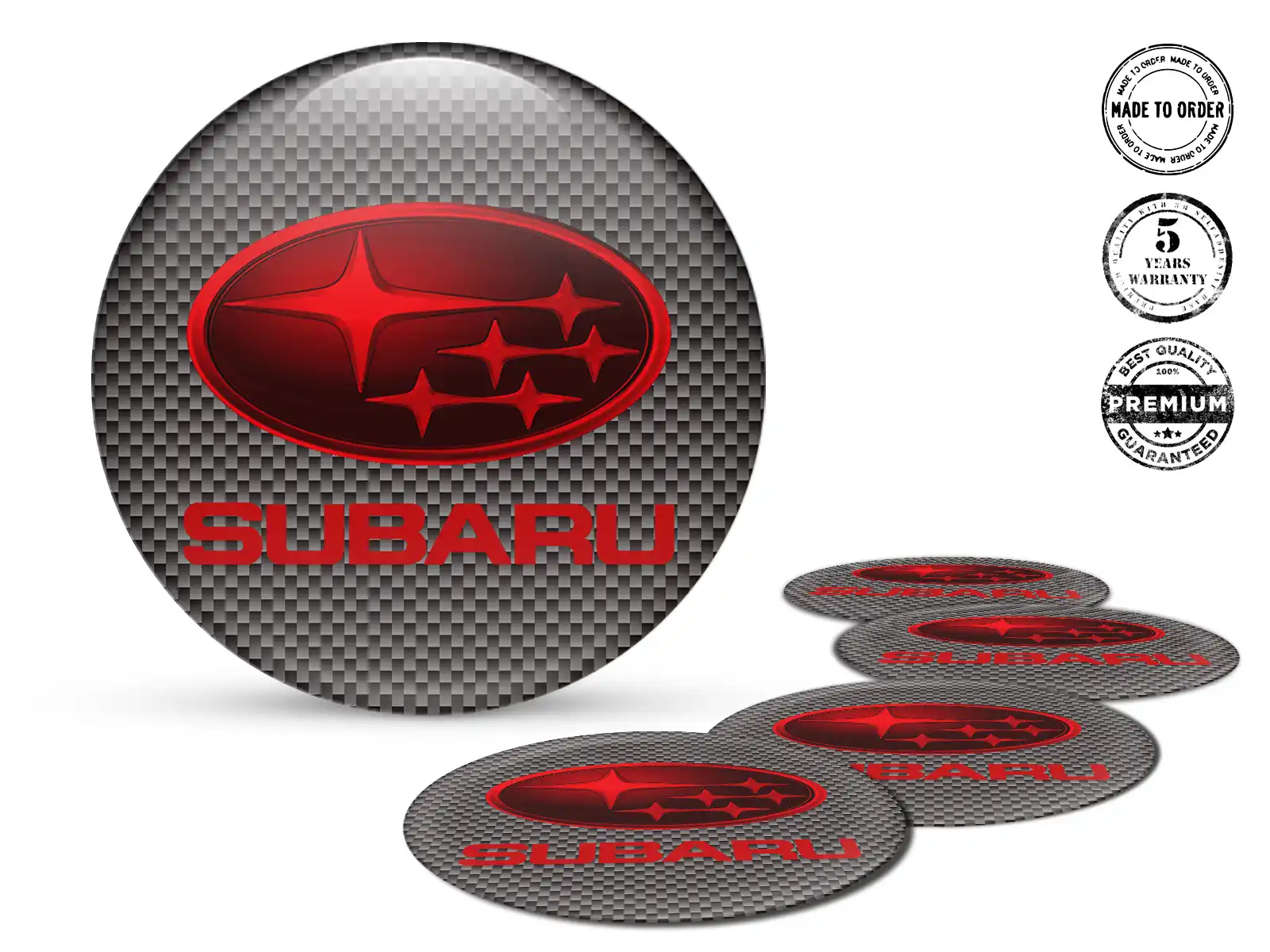 Subaru Gewölbte Sticker Professionell Temporal Flow Core